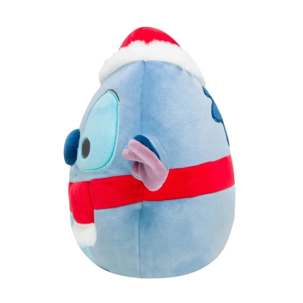 Squishmallows Stitch Wearing Santa Hat & Scarf 8